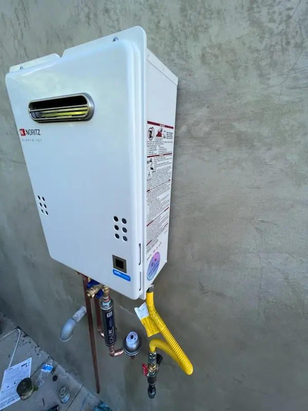 Tankless water heater installation for Aldene homes